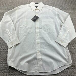 Vintage Jones New York Dress Shirt Men 16 32/33 White Button Up New with Tags